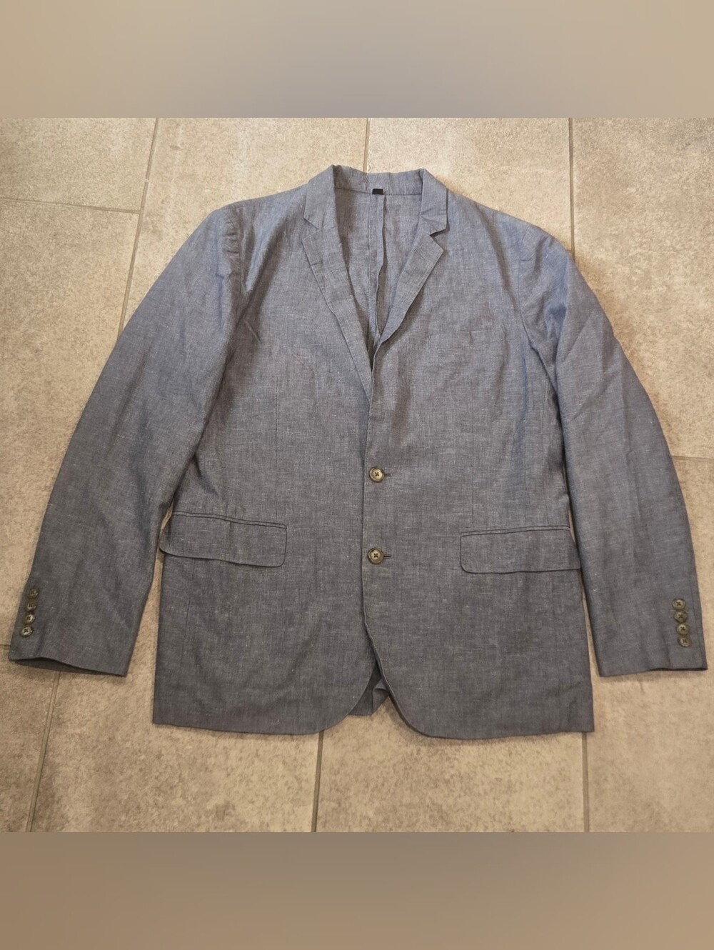 J Crew Ludlow Unstructured Blazer 40R Gray Cotton Linen Somelos Portugal